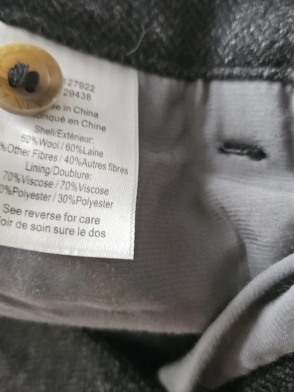 Mountain Khakis Men's Gray Herringbone Tweed Wool Blend Classic Fit Pants 32